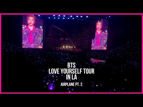 180908 BTS LOVE YOURSELF TOUR IN LA | Airplane Pt.2 | The Plebes