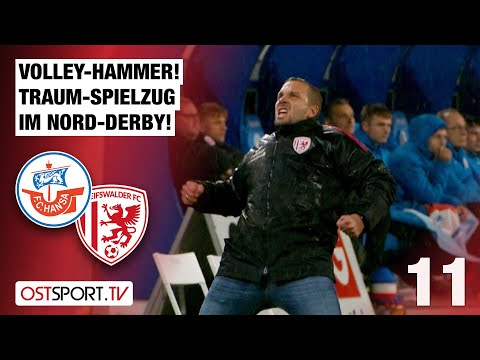 Volley-Hammer nach Traum-Spielzug im Nord-Derby! Rostock II - Greifswalder FC | Regionalliga Nordost