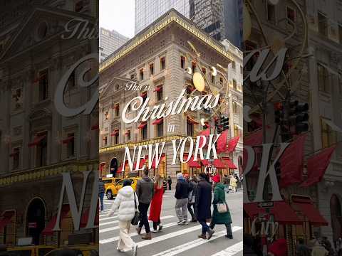 CHRISTMAS IN NEW YORK IS HERE!?!? 🤩