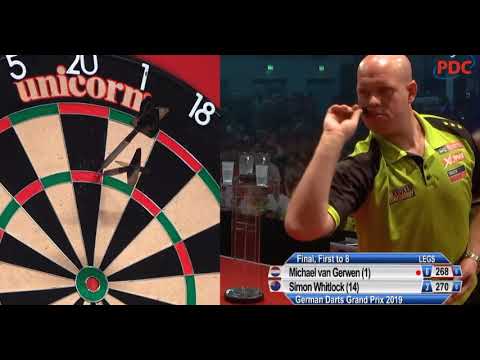 Michael van Gerwen vs Simon Whitlock German Darts Grand Prix FINAL ( Part 2/2 )