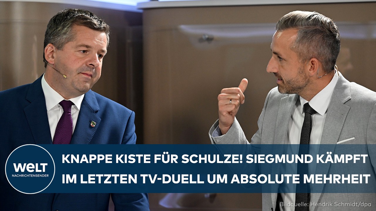 SACHSEN-ANHALT: Sven Schulze und Ulrich Siegmund liefern sich finalen TV-Schlagabtausch