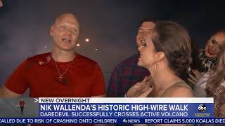 Nik Wallenda's High-Wire Walk Across an Active Volcano