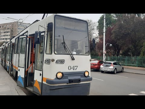 Calatorie cu V3A-93-M2000 047 pe linia 24, intre statiile "Vasile Parvan" si "Radio Romania"