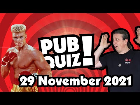 Quiztopia Online Pubquiz Ma 29 November