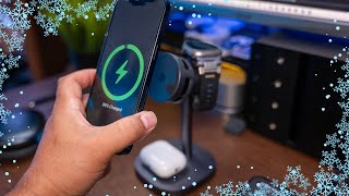 NO MORE HOT PHONE!! Augnner Qi2 3-N-1 Charger with ACTIVE Cooling Fan Test & Review