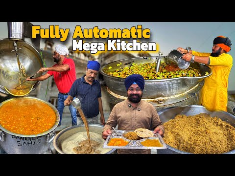 Fully Automatic Mega Kitchen at Gurudwara Bangla Sahib🙏🏻 |Langar Making| Biggest Community Kitchen