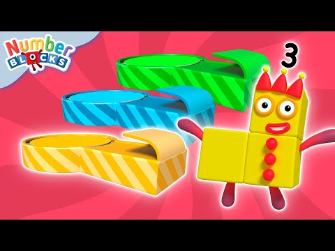 Stampolines | Full Episode - S1 E11 | Numberblocks (Level 1 - Red 🔴)
