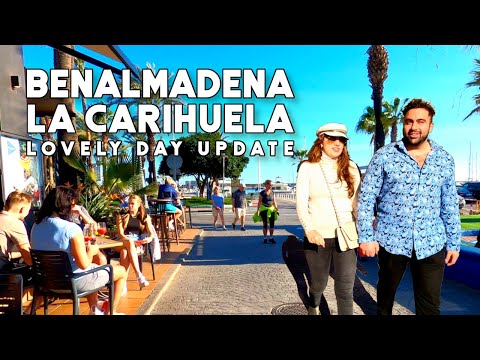 Benalmadena to La Carihuela Torremolinos Spain Lovely Day December 2022 Costa del Sol | Málaga [4K]