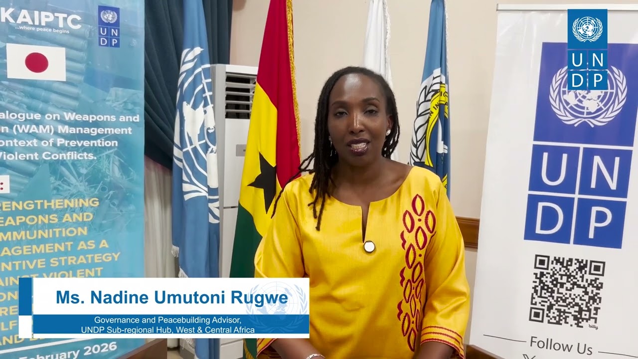 Mme Nadine Rugwe, conseillère régionale du PNUD pour la gouvernance et la consolidation de la paix