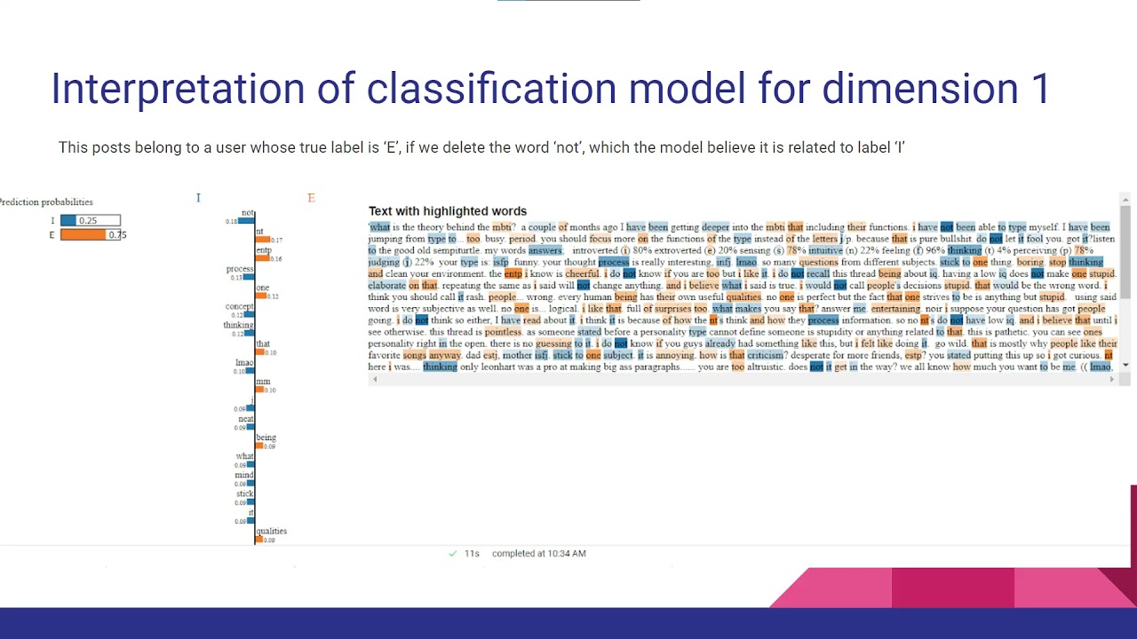 Predicting MBTI with Text Samples