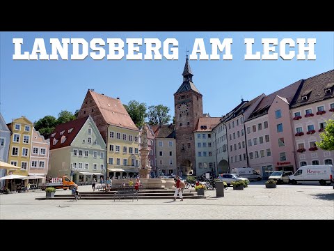 Fahrt durch Landsberg am Lech (in 4K)