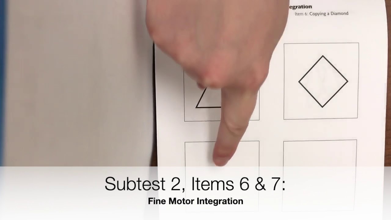 BOT-2 Subtests 1 and 2 Examples