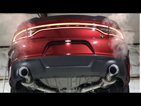 AWE TUNING EXHAUST VS. STOCK EXHAUST ON DODGE CHARGER! **SOUNDS AWESOME ***