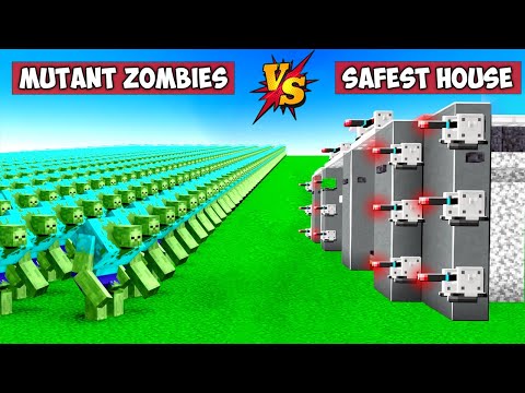 HS Gaming - Best Defence Base Vs Mutant Mobs in Minecraft...