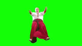 Geese Howard falling (Rocco Botte from Mega64) green screen