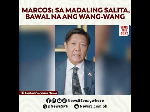 Ilang solusyon ni Marcos para mapagaan ang trapiko