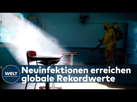 CORONA-ZAHLEN GLOBAL: Neuinfektionen innerhalb eines Tages auf Rekordwert