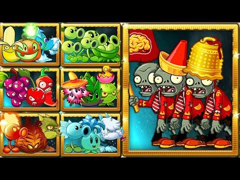 PvZ 2 Random Team Plants VS Lunar Zombie LEVEL 10 - Which Team Plant 's Best?