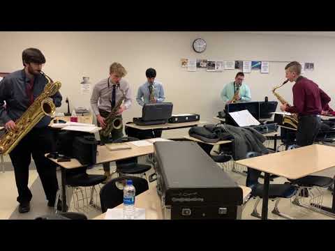 WHS Sax Sextet - Rehearsal for Solo Ensemble 2/16/19