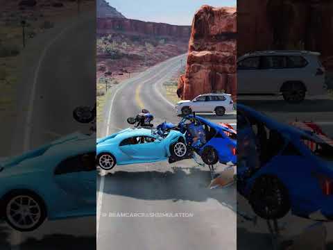 Realistic Highway Car Crashes #64