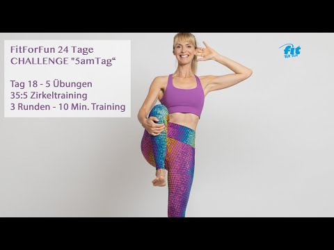 18/24 FitForFun - 24 Tage Challenge "5amTag" - 5 Übungen für Mobilität, Bauch, Rücken, Arme & Beine