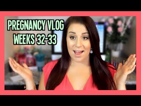Pregnancy Vlog Weeks 32-33 | Passing Out, Clicking Noises & KANKLES!!! Video