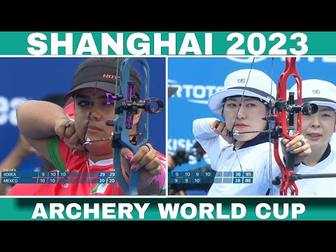 Mexico v Korea || compound women team gold || Shanghai 2023 || archery World Cup