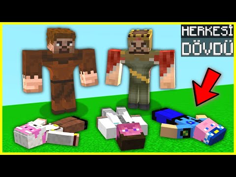 KASLI ARDA VE RÜZGAR ŞEHİRDEKİ HERKESİ DÖVDÜ! 😱 - Minecraft