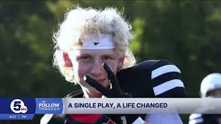 Paralyzed Tusky Valley football player Mayson White makes progress