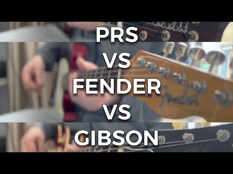 PRS vs Gibson vs Fender blues crunch tone comparison