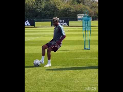Nicolas Jackson et ibrahima Mbaye s’entraînent (aston villa)🤩🫵🏽🔥