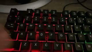 Reviewing the Game pro led keyboard from dollar general for $5