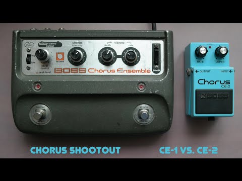 Boss CE-1 vs. Boss CE-2 chorus shootout