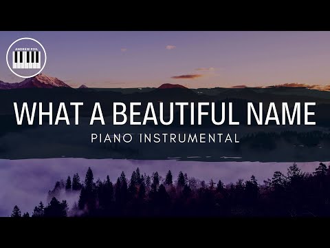 WHAT A BEAUTIFUL NAME (HILLSONG)| PIANO INSTRUMENTAL WITH LYRICS BY ANDREW POIL | PIANO COVER