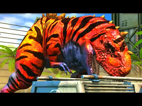 UNLOCK ICHTHYOSTEGA VS RAJASAURUS MAX X3 LEVEL 40 | HT GAME