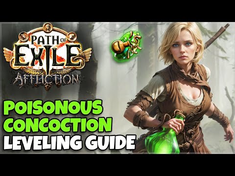 [POE 3.23] Poison Pathfinder Leveling Guide - Cheap League Starter Build - Poisonous Concoction