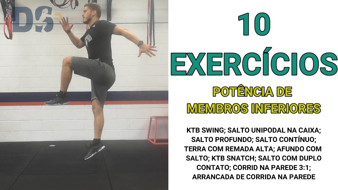 10 Exercícios de POTÊNCIA DE MEMBROS INFERIORES