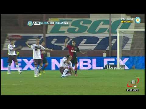 PATADA DE MAXI RODRIGUEZ A VIZCARRONDO -  LANUS 0 NEWELL'S 1 - FECHA 2 (10 08 2012)
