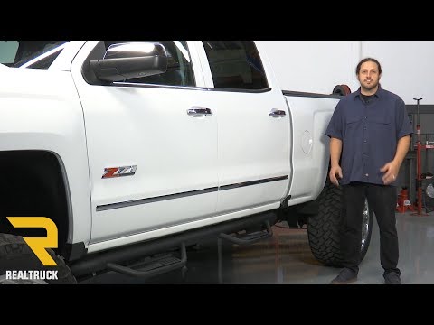 How to Install Havoc HS2 Black Hoop Steps on a 2017 Silverado Sierra Diesel