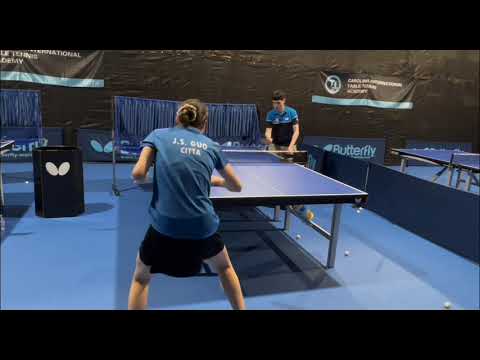 Butterfly Training Tips with Jiangshan Guo - Long Pips Backhand Swipe