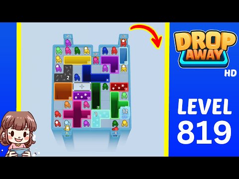 Drop Away Level 819 Solution Walkthrough