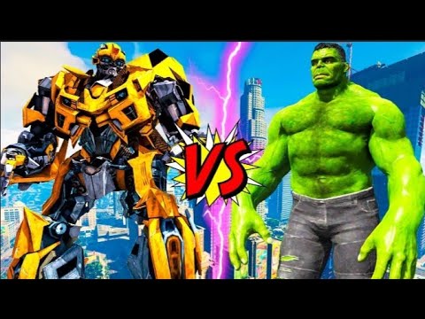 HULK VS BUMBLEBEE - EPIC INFINITY BATTLE TRANSFORMERS
