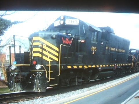 Winchester & Western with Norfolk & Western Covered Hoppers
