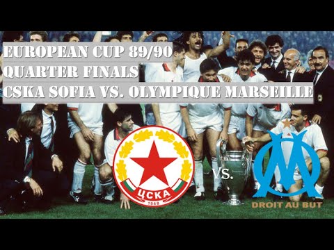 European Cup 89/90 - Quarter Finals - CSKA Sofia vs. Olympique Marseille