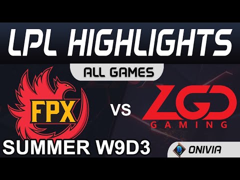 FPX vs LGD Highlights ALL GAMES LPL Summer Season 2020 W9D3 FunPlus Phoenix vs LGD Gaming by Onivia