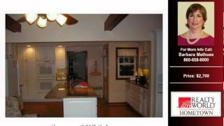 preview picture of video 'For Rent Simsbury CT $2700 2160-SqFt 4-Bdrms 2.100-Baths Simsbury CT'
