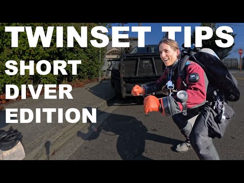 Equipment tips for short divers on twin set
