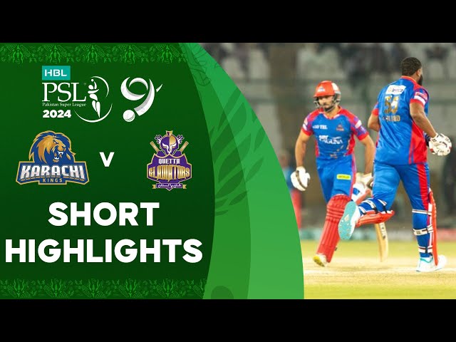 Short Highlights | Karachi Kings vs Quetta Gladiators | Match 16 | HBL PSL 9 | M1Z2U Short Highlights | Karachi Kings vs Quetta Gladiators | Match 16 | HBL PSL 9 | M1Z2U
