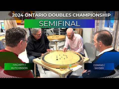 Ontario Doubles Crokinole Championship 2024 Semifinal Hagarty / Hutchinson V Conrad / Snyder