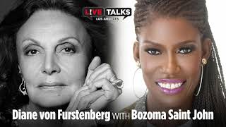 Diane von Furstenberg in conversion with Bozoma Saint John at Live Talks Los Angeles